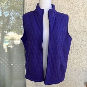 Croft & Barrow Deep Purple Vest PL